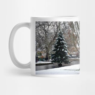 Bourton on the Water Christmas Tree Cotswolds Mug